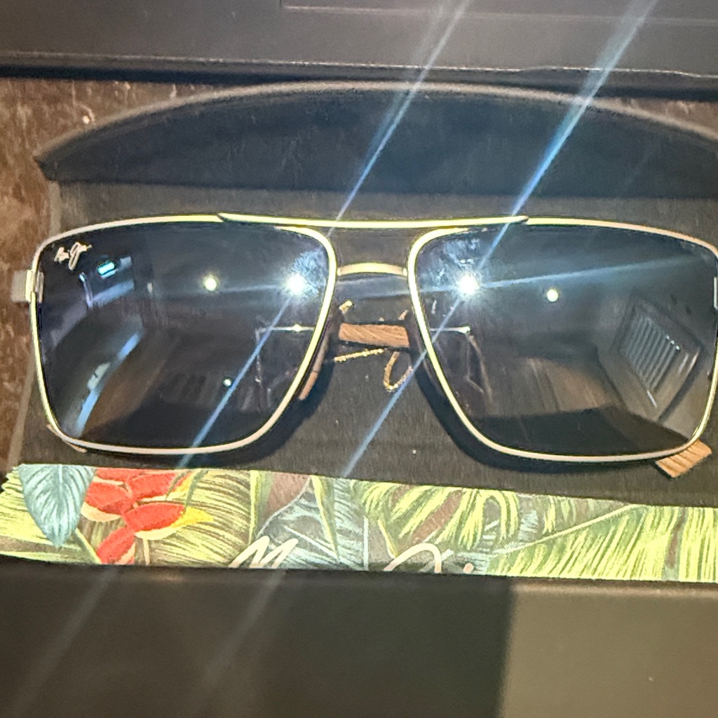 Maui Jim Black And Gold Sunglasses